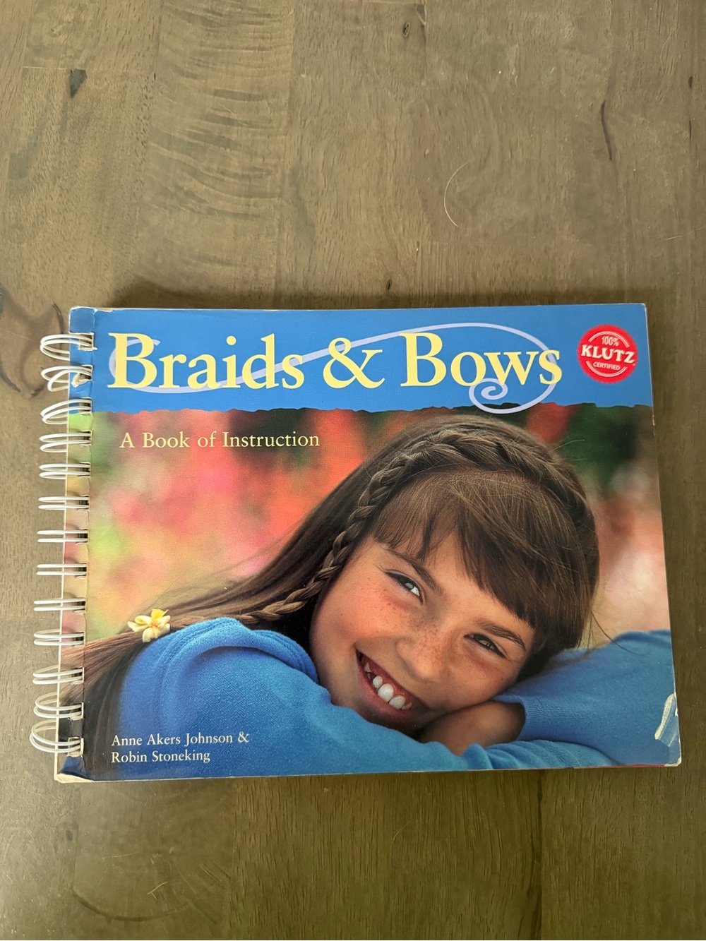 Klutz Press Braids & Bows Book Anne Akers Johnson 1992 Hair Braiding VTG READ
